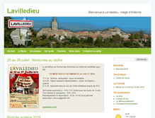 Tablet Screenshot of lavilledieu-ardeche.fr